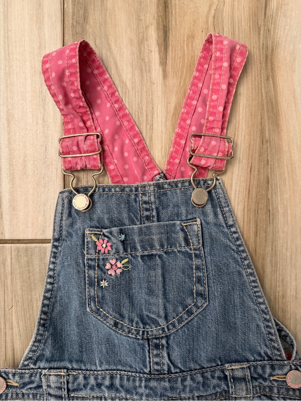 Vintage Y2K Oshkosh Floral Overalls Dress - Picture 2 of 11